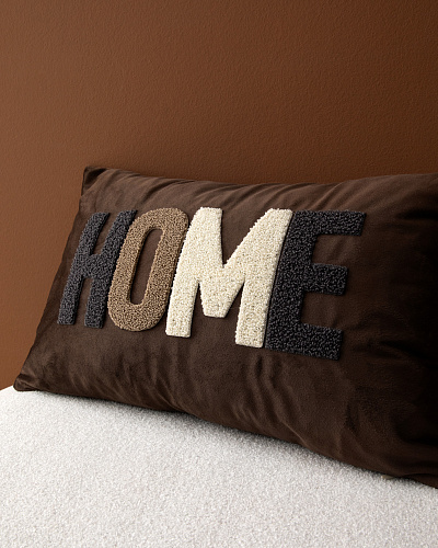 Декоративная наволочка Therron 30x50 см. - коричневая