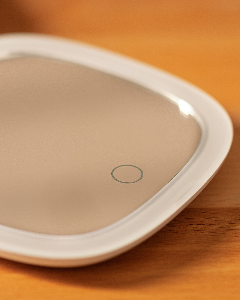 Зеркало светодиодное Petit 10x10x2,3 см, - пластик, стекло