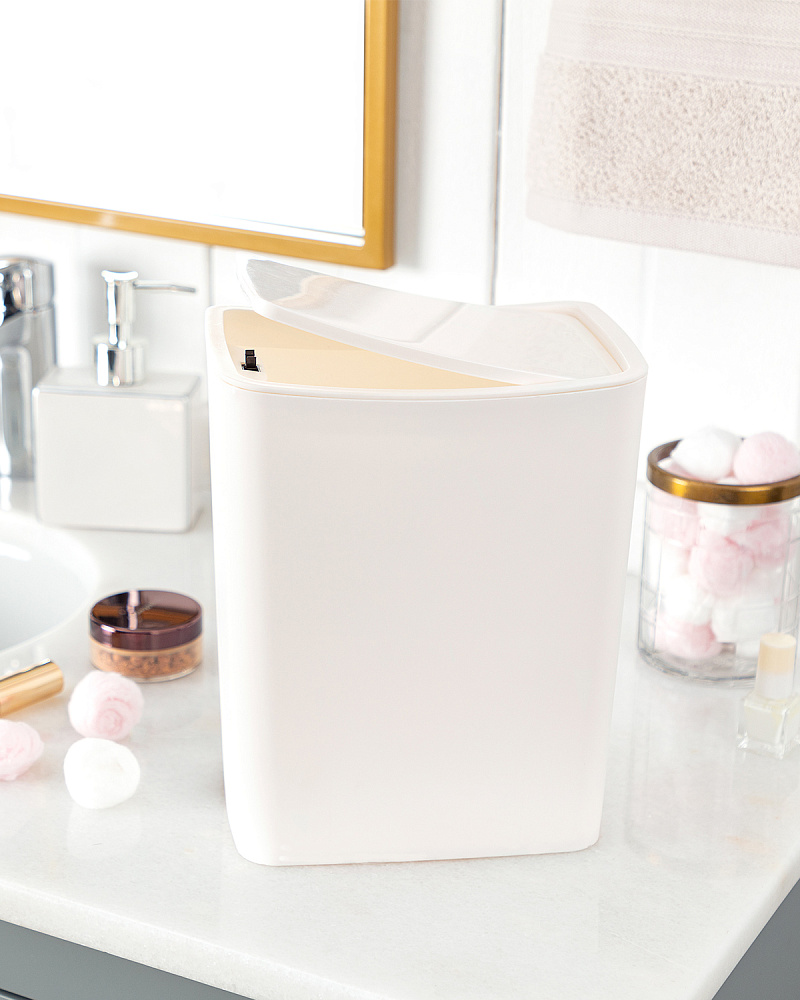 Мусорное ведро Olivier с механической крышкой 4 л, пластик