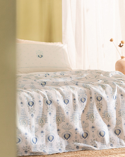 Комплект постельного белья полутораспальный Lemien с покрывалом 160x240 см, хлопок