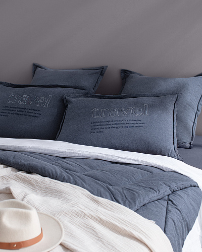 Комплект постельного белья двуспальный Bobigny с одеялом 160x200+37 см, - полиэстер, хлопок