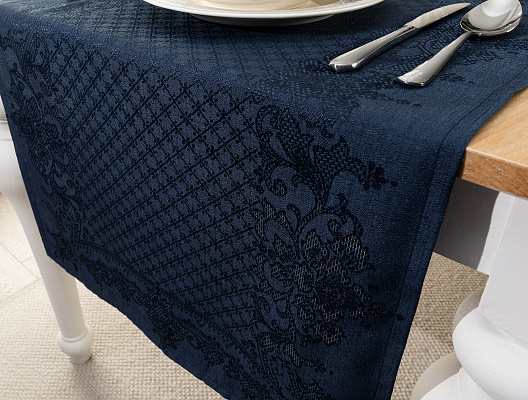 Дорожка на стол Valerıe 45x160 см. - синяя