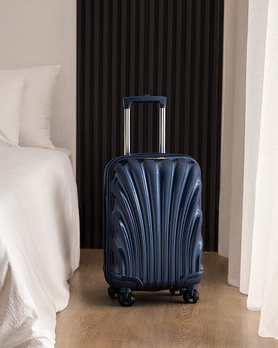 Чемодан Huitre размера S, 2,65 кг. - темно-синий