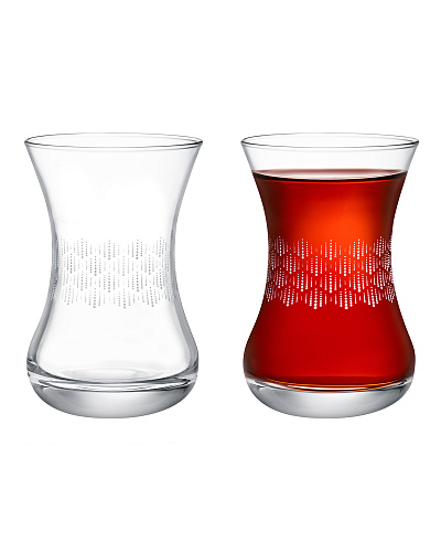 Набор стеклянных чашек Lavem-Soft Rain из 6 шт., 155 мл