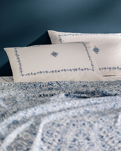 Комплект постельного белья двуспальный Jendi с вафельным покрывалом 240x260 см, - хлопок, лиоцелл