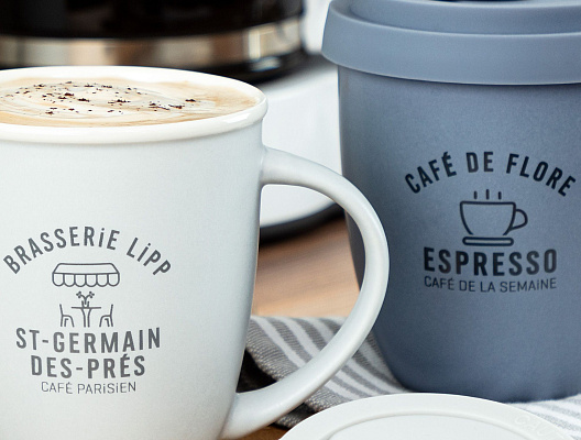 Фарфоровая кружка Bellanita 350мл - светло-серая