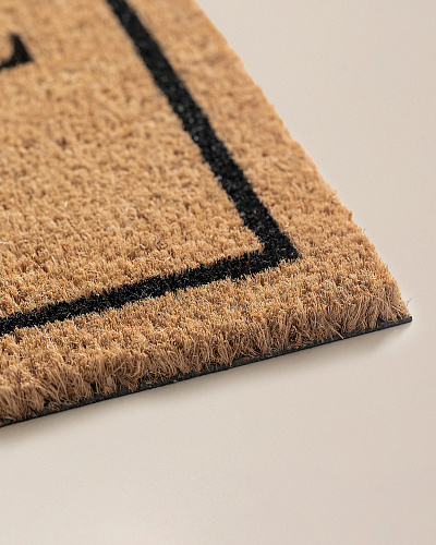 Придверный коврик Vignes 45x75 см. - горчичный / черный