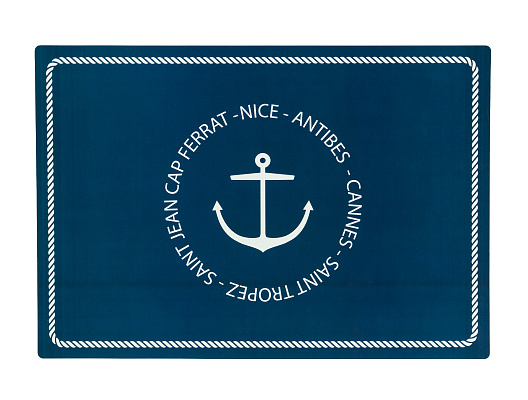 Подставка под приборы Auhert Yacht Collection из 4 шт., 29x42 см. - белая/ синяя