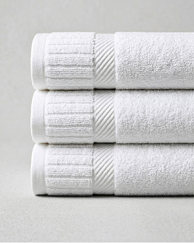 Полотенце для рук Piano Armure Hotel Collection 30x46 см. - белое