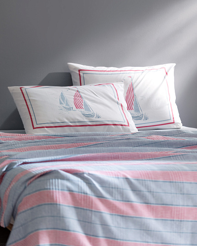 Комплект постельного белья полутораспальный Marc с вафельным покрывалом 160x240 см, - хлопок, лиоцелл