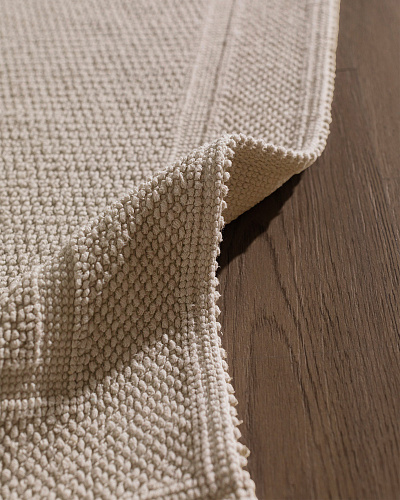 Коврик для ванной Gordes 50x80 см. - бежевый / белый