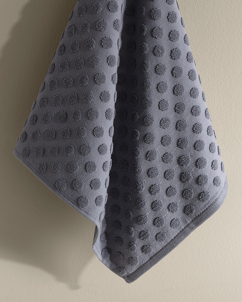 Полотенце для лица Polka Dot 50x76 см. - темно-голубое