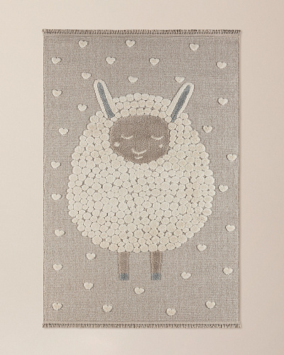 Ковер Mouton с рисунком 160x230 см. - бежевый