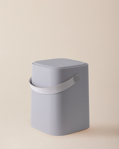 Мусорный бак Anglais 8 л. - светло-серый