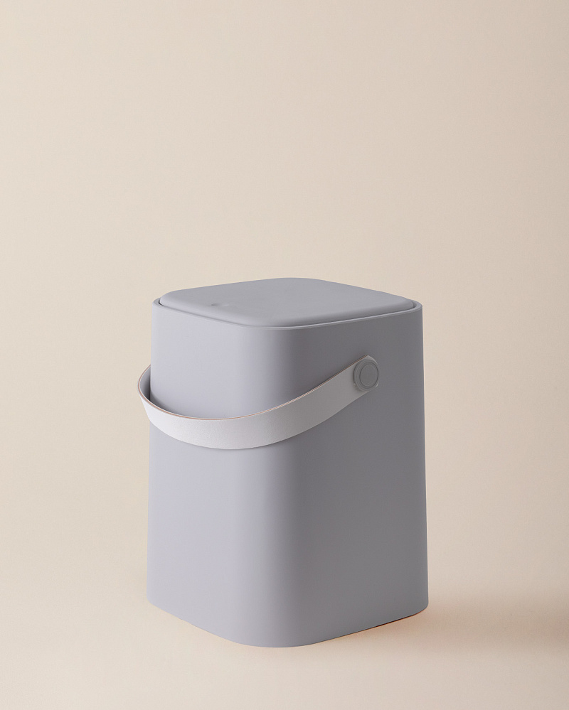 Мусорный бак Anglais 8 л. - светло-серый