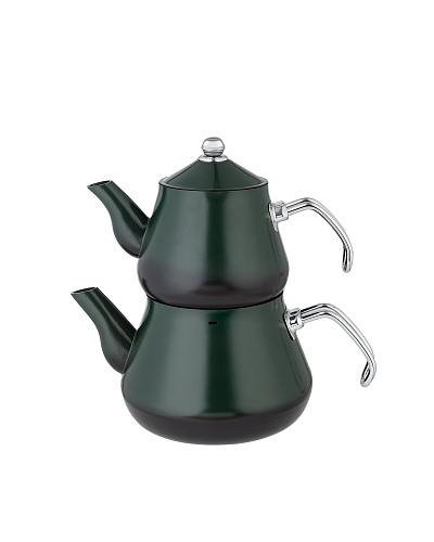 Турецкий двойной чайник Clarus 1000-2000 мл, - алюминий