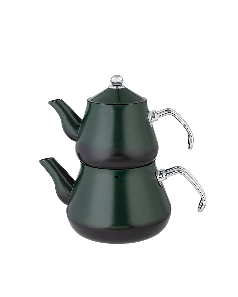 Турецкий двойной чайник Clarus 1000-2000 мл, - алюминий