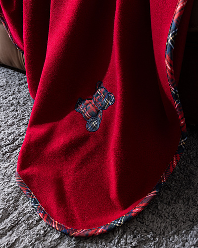 Плед Tanise 130x170 см, - красный