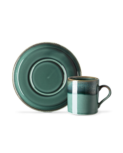 Набор кружек для кофе Ramona из 12 шт., 90 мл. - зеленый