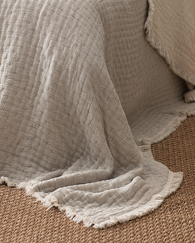 Покрывало двуспальное Grania 220x240 см, - бежевое