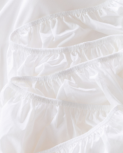 Комплект постельного белья двуспальный Eloise с простыней на резинке и 2 наволочками 160x200 см, хлопок