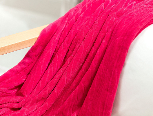 Плед Jacques Welsoft Emboss 130х170 см. - фуксия