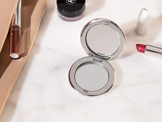 Мини-зеркало Celeste 6,4x6,4x1,5 см. - серебристое