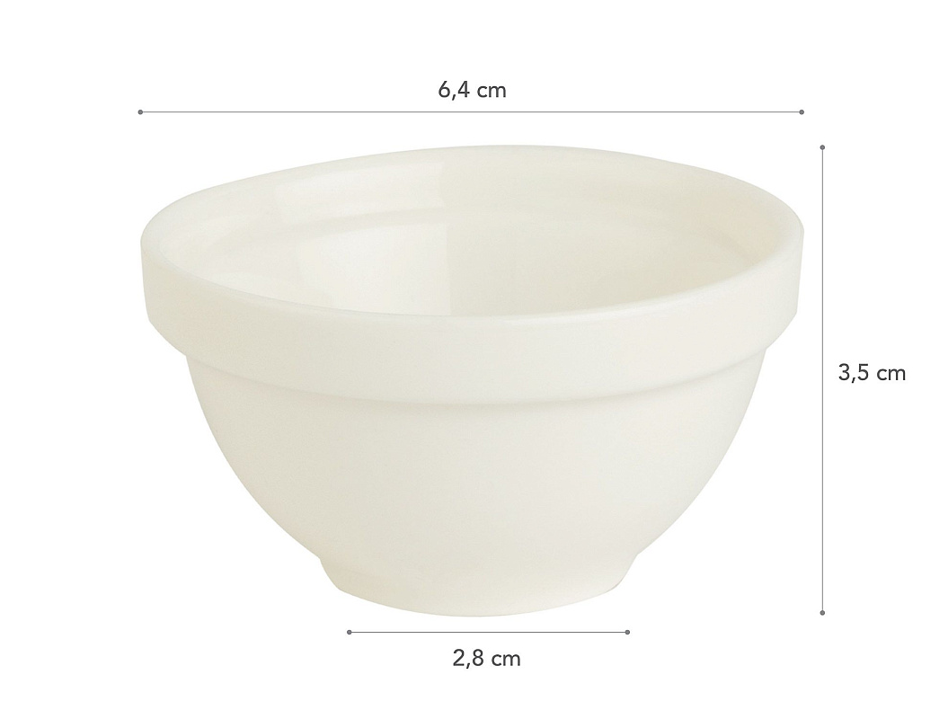 Круглая чаша фарфоровая Petit 6,4x6,4x3,5см