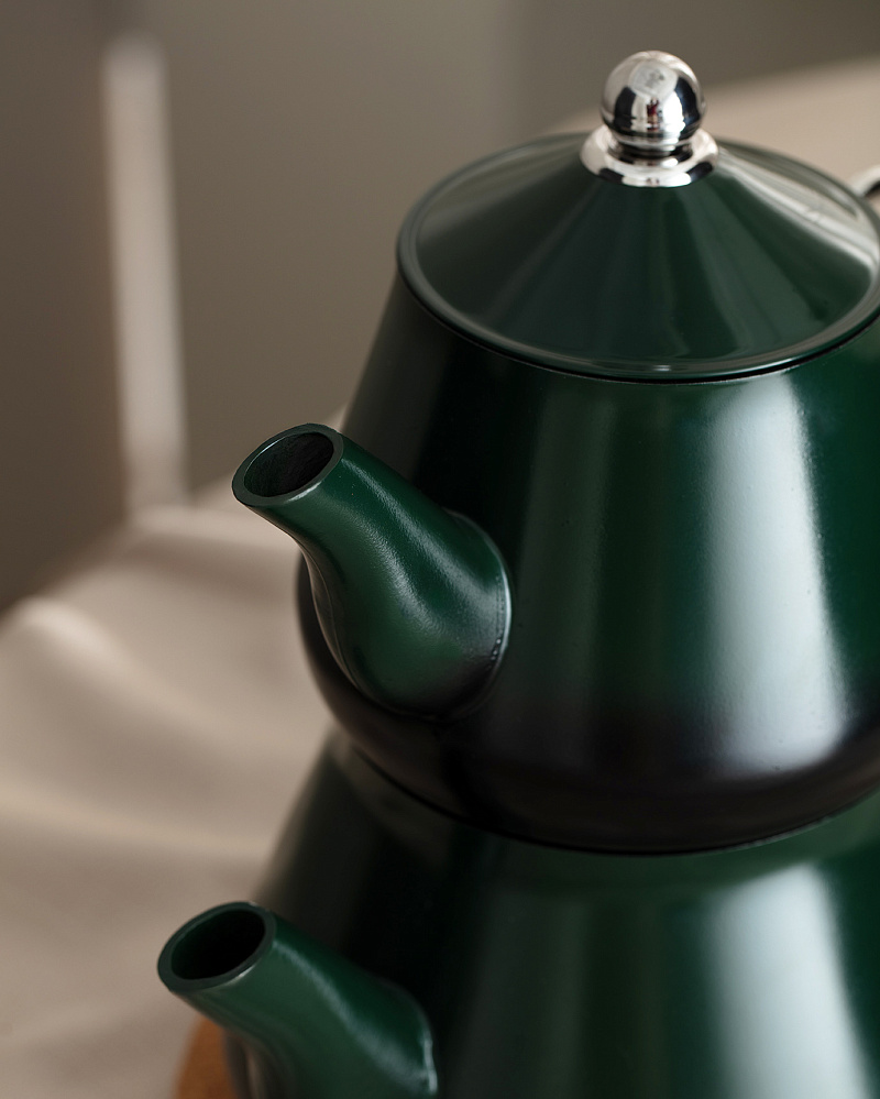 Турецкий двойной чайник Clarus 1000-2000 мл, - алюминий