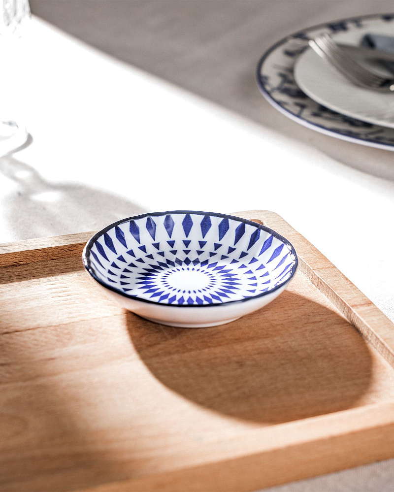 Мини блюдечко Reve Niort New 9,5x9,5x2 см - синее