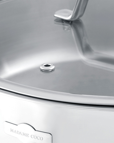 Кастрюля с крышкой Nova 4,2 л. - серебристая