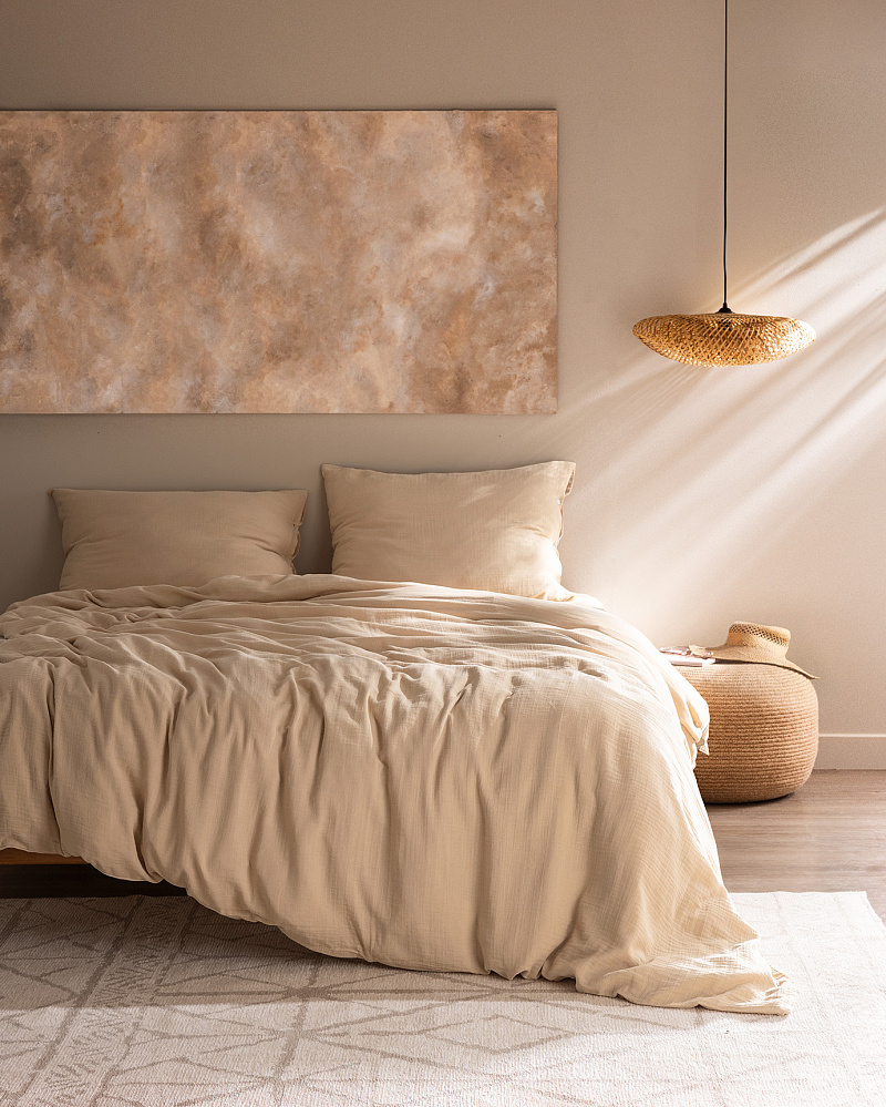 Комплект постельного белья двуспальный Marla Muslin 160x200 см, хлопок