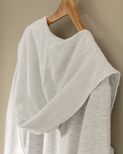 Халат унисекс с капюшоном Rayana и ремешком S-M, хлопок