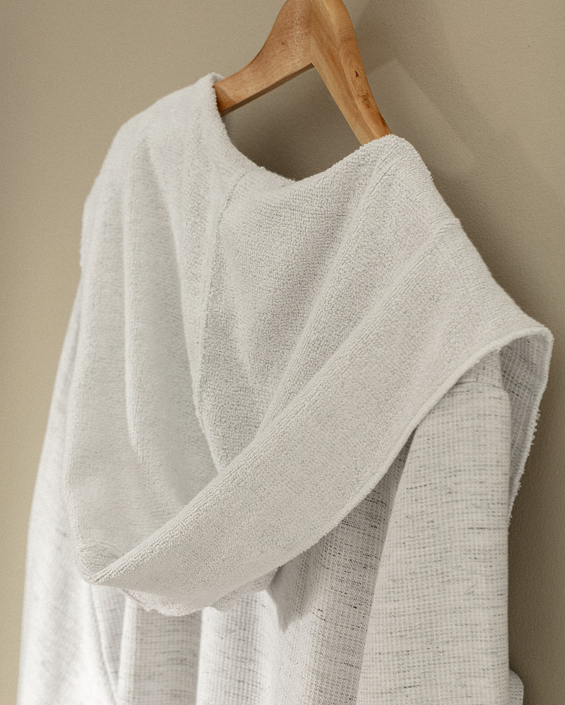 Халат унисекс с капюшоном Rayana и ремешком L-XL, хлопок