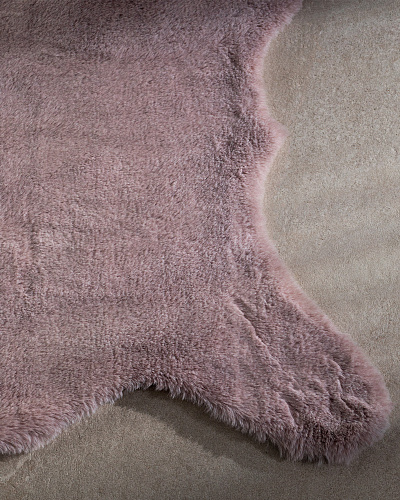 Плюшевый коврик Armend 90x150 см. - пудровый