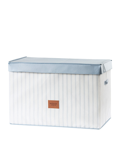 Контейнер для хранения белья Nuage 58,5x38x40 см. - белый / голубой