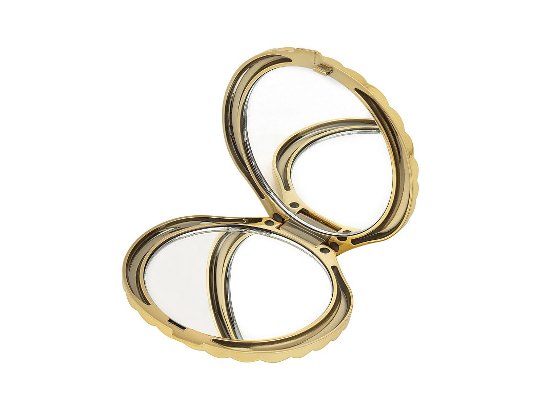 Мини-зеркало Beatrice 6,9x6,7x1,7 см. - золотистое