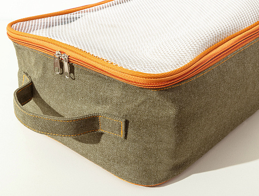 Набор сумок для хранения Clarita из 2 шт. - хаки