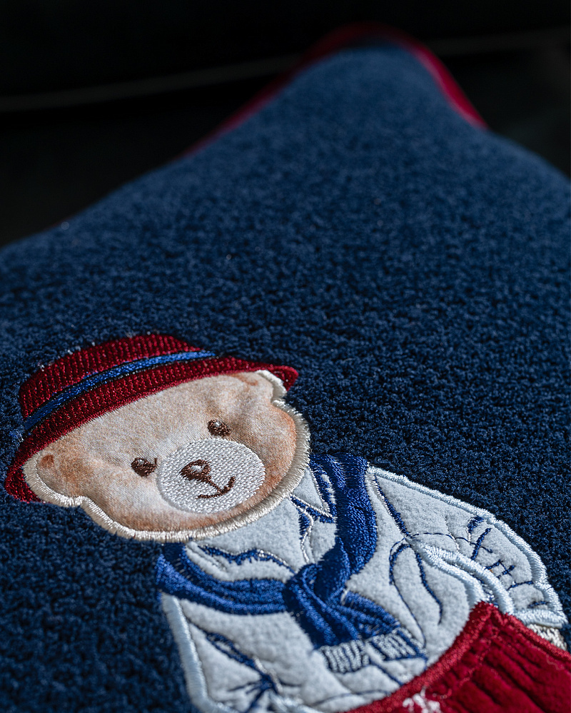 Декоративная наволочка Melay 43x43 см. - темно-синяя