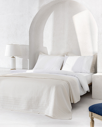 Комплект постельного белья евро Rodez Yacht Collection с 4 наволочками и покрывалом 260x280 см