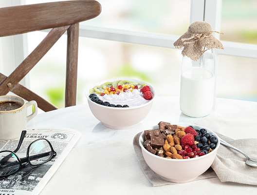 Набор мисок Grand из 2 шт., 14 см. - бежевый