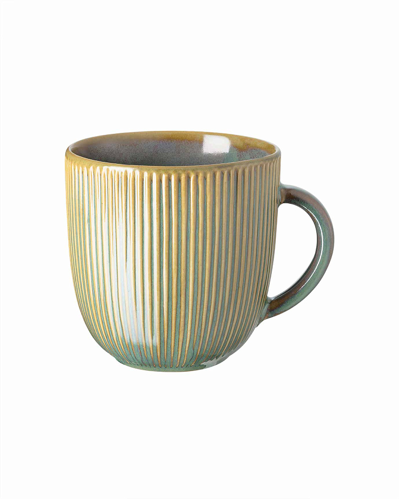 Кружка Olivie, 250 мл - зеленый / золотой