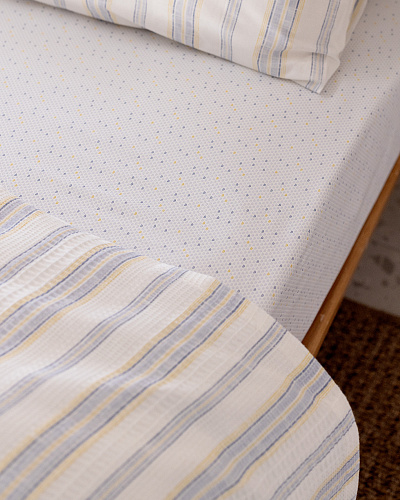 Комплект постельного белья двуспальный Avery с покрывалом 240х260 см, - хлопок, лиоцелл