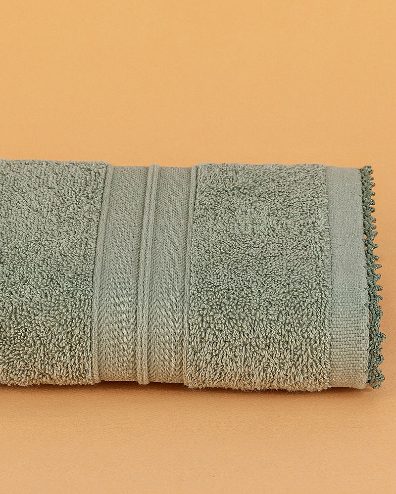 Полотенце для лица Bellamy 50x70см - зеленое