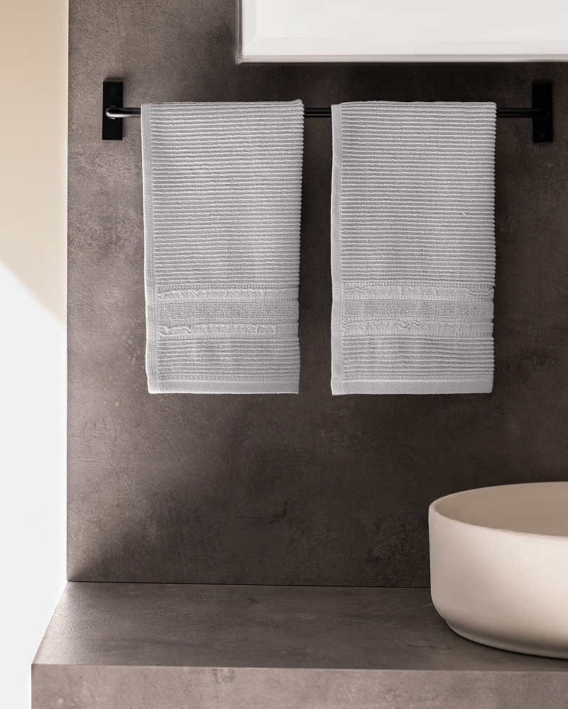 Набор полотенце для рук Alice из 2 шт., 30x46 см. - светло-серый