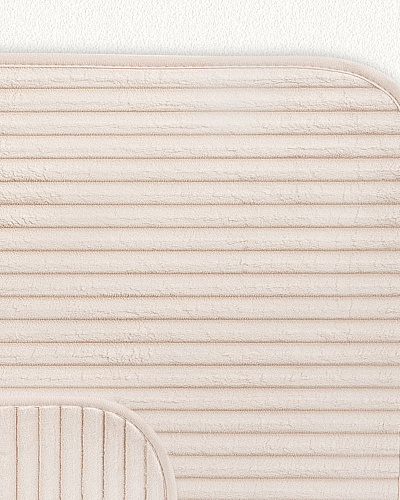 Набор ковриков для ванной Mathilda из 2 шт., 60x100+50x60 см. - светло-бежевый