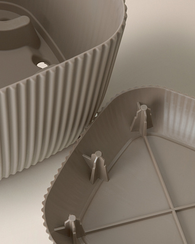 Горшок для цветов Abella 4000 мл. - светло-бежевый