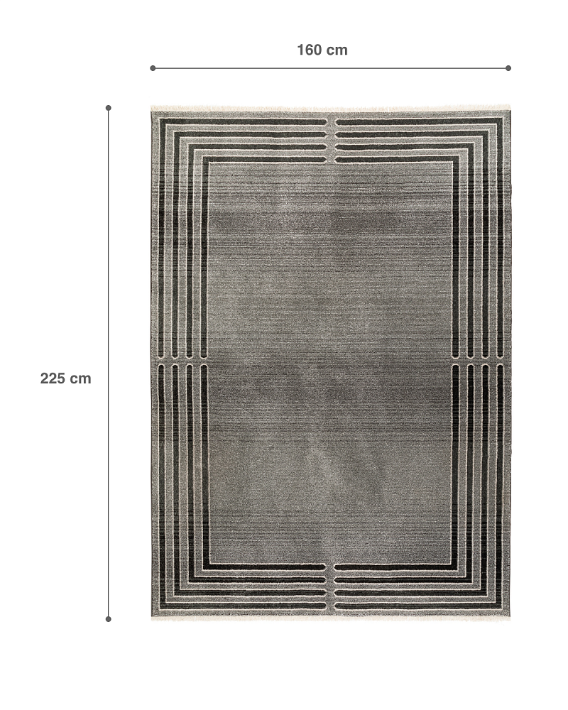 Ковер Orient Elodie 160x225 см. - серый