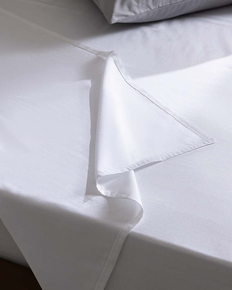 Простыня двуспальная Sibyla Hotel Collection 240260 см, хлопок