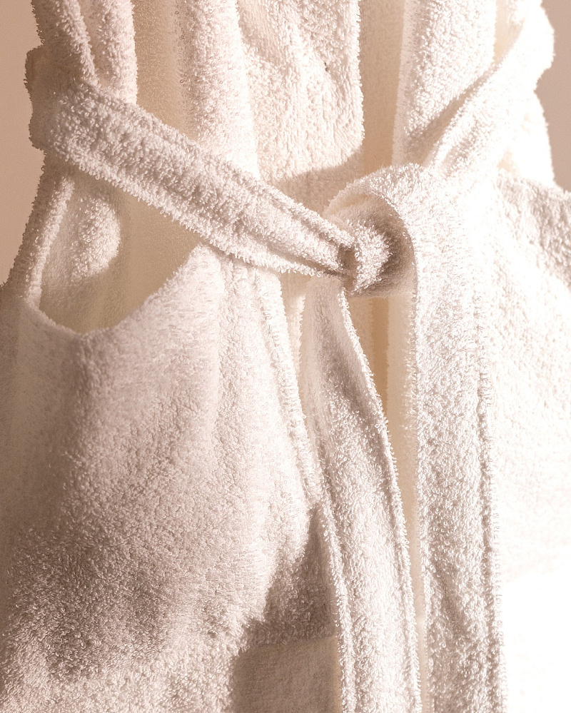 Женский хлопковый халат Belda белый S-M